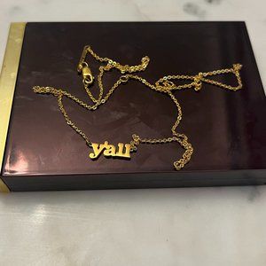 Kendra Scott Y'all Pendant Necklace in 18k Gold Vermeil